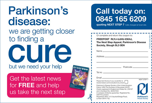 Press advert for Parkinson's Disease Society