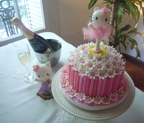 PERUVIAN · MADELEINE'S 1ST BIRTHDAY PARTY. HELLO KITTY FONDANT CAKE 