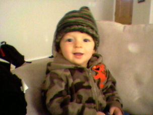 Nathan w/ my knitted cap