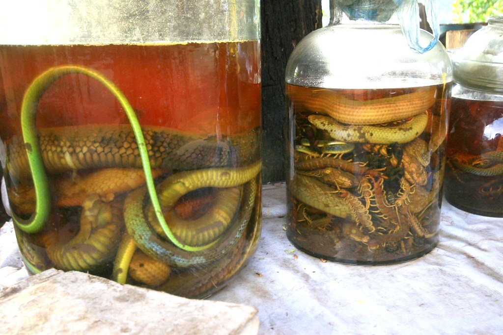 Snake Wine.  Who's thirsty?
