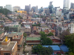Downtown Seoul, South Korea, from Hotel Window