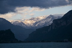 Mountains beyond Lake Brienz