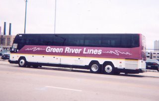 Green River Lines long distance bus. Chicago Illinois. July 2006.
