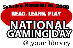 National Gaming Day @ your library logo
