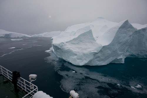 Diminishing Ilulissat Kangia icebergs