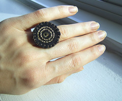 black felt ring