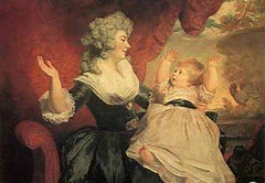 Georgiana y su madre retratadas por sir Joshua Reynolds