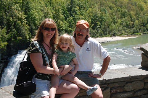 Mommy, Leda and Daddy, Middle Falls, Letchworth Park