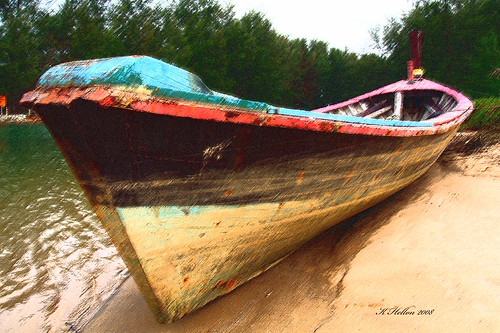 Boat at Layan Beach, Phuket, Thailand
