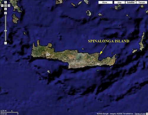 Spinalonga Island - Locator Map