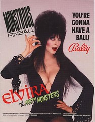 Elvira and the Party Monsters promo flyer front cover