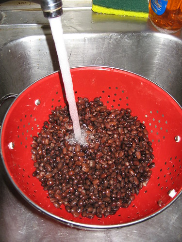 Spicy Black-Bean Cakes, Rinsing Black Beans