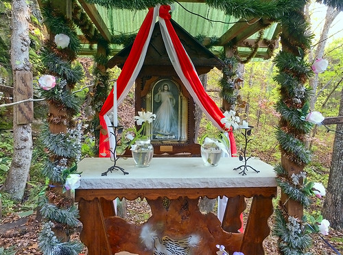 Black Madonna Shrine, in Eureka, Missouri, USA - forest altar