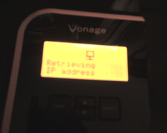 Vonage V-Portal retreiving IP Address