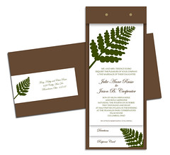 Tiered Frond Invitations