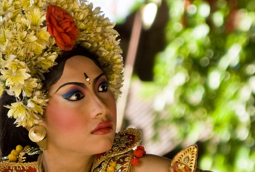 Female Barong Dancer Face Expression