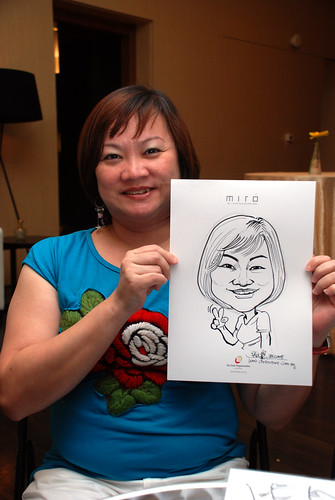 Caricature live sketching for Far East Organisation SPH Media Night The Miro 17