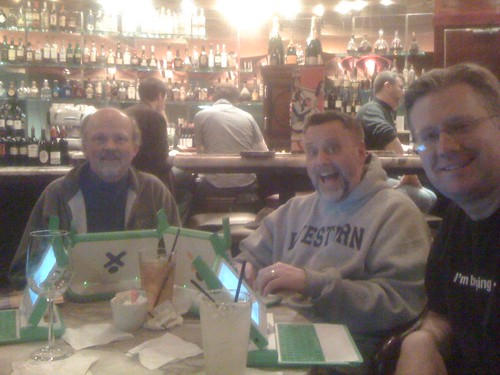 Mark Ahlness, Glenn Malone, and Wesley Fryer in Seattle for NCCE with XO laptops!
