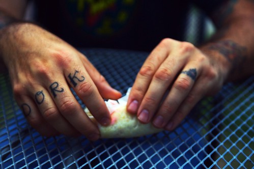 Dork knuckle tattoo (Austin) | Flickr - Photo Sharing!