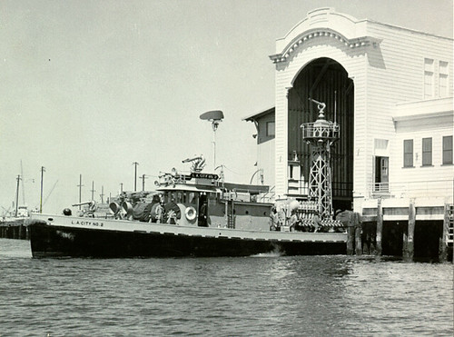 Fireboat No. 2 and Firehouse No. 112, around 1955