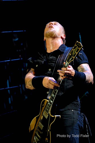 James Hetfield of Metallica performing at Bonnaroo in Manchester 
