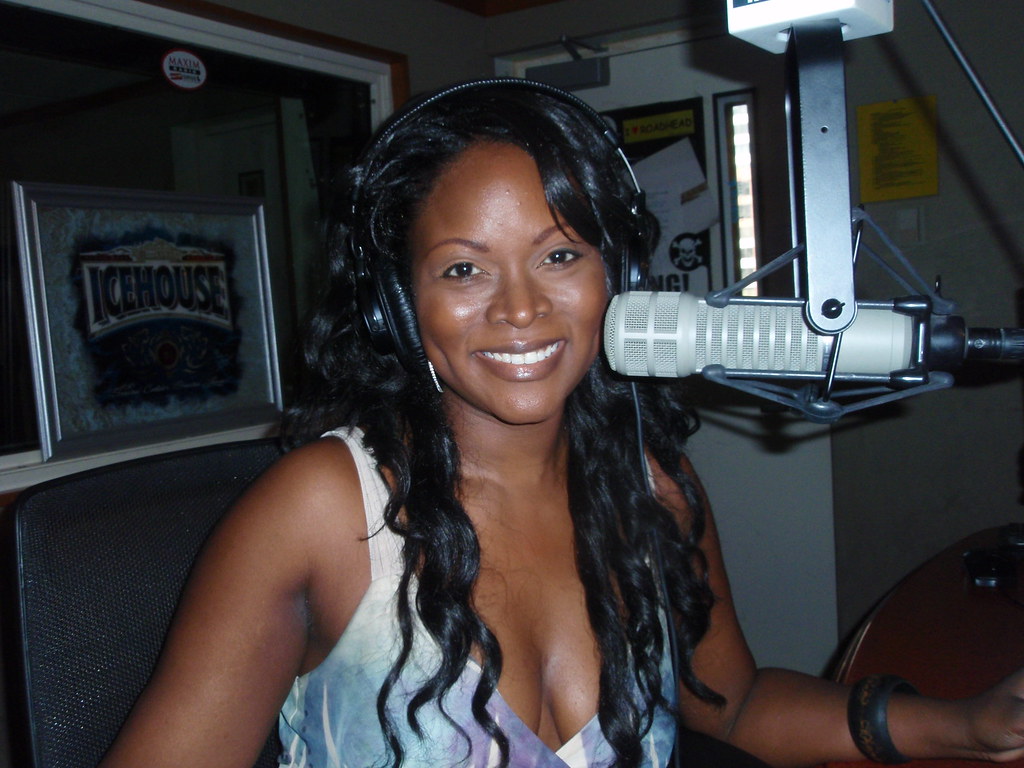 Abiola Abrams in the Sirius Studio