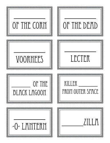 halloween name tags - cup markers 2