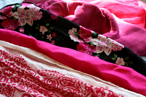 Fuschia Scarves and Tops
