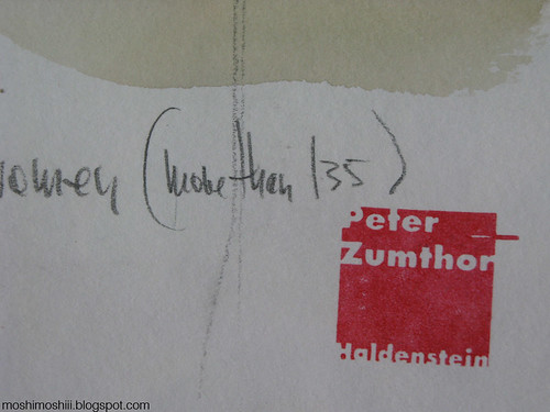peter zumthor stamp
