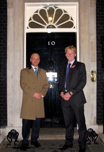 Ben and me at 10 Downing Street