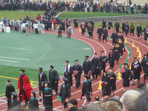 Academic procession starting