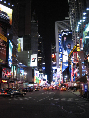pics of new york at night. Square at night, New York