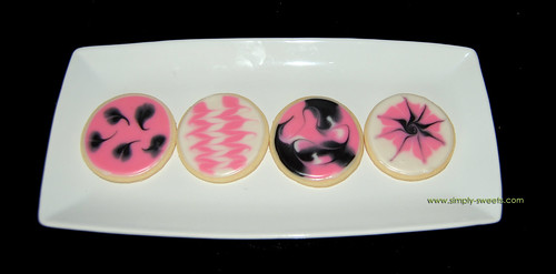 pink and black birthday cookies 2nd photo
