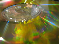 Shiny reflection on CD