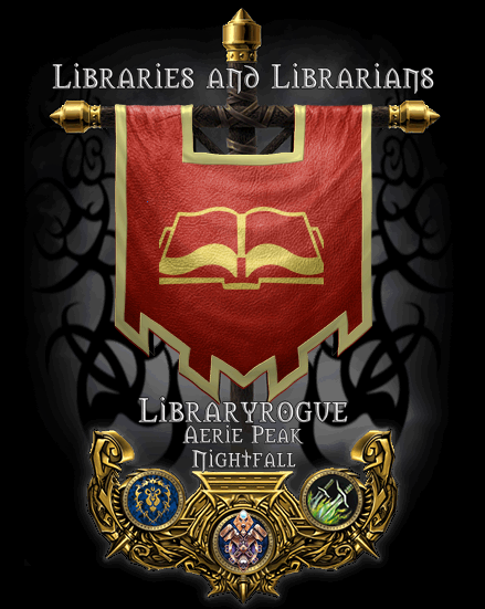 world of warcraft logo. WoW Libraries and Librarians