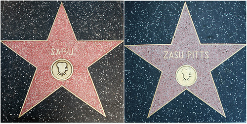 Zasu Pitts's and Sabu's Walk of Fame Stars