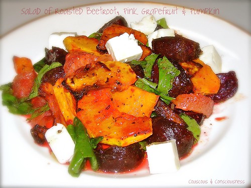 Roasted Beetroot, Pink Grapefruit & Pumpkin Salad 2