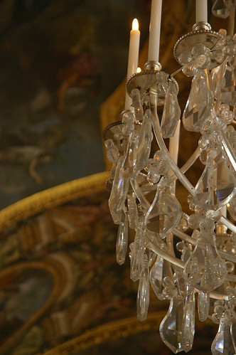 凡爾塞宮內部25 - 鏡廳的水晶吊燈