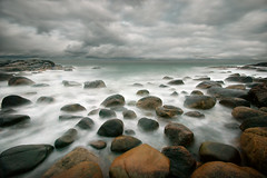 stormy stone beach