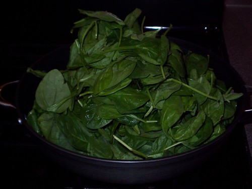 fresh spinach for rotolo