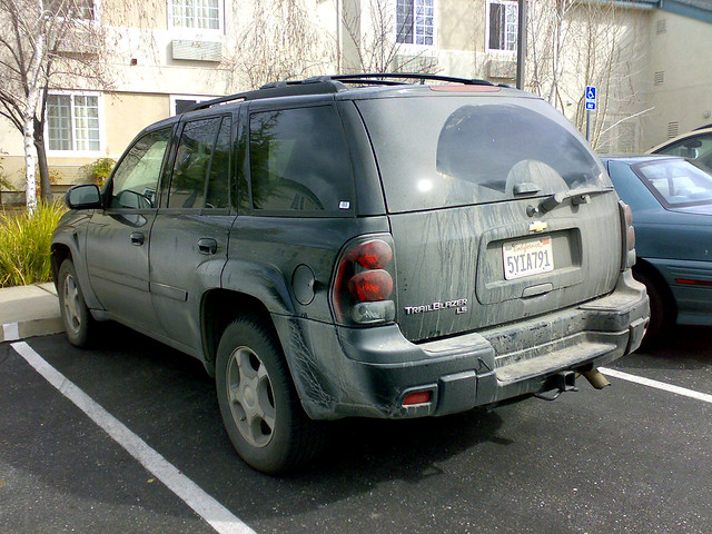 california black chevrolet rear rental trail chevy trailblazer 2008 blazer 2009 ls