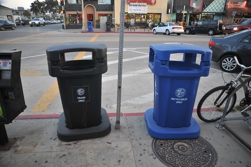 Trash Cans in Venice Beach