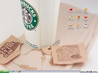 Coffee work desktop