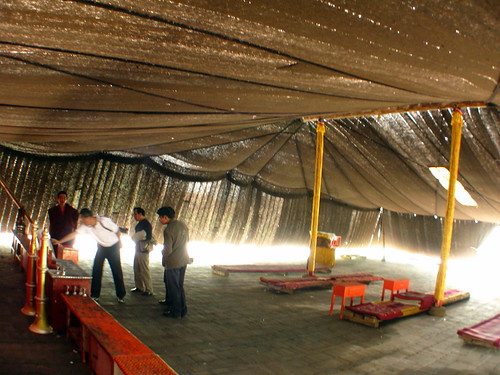 Guinness World Record largest tent made from yak wool at the Arou Buddhist Temple in Arou, Qinghai Province, China