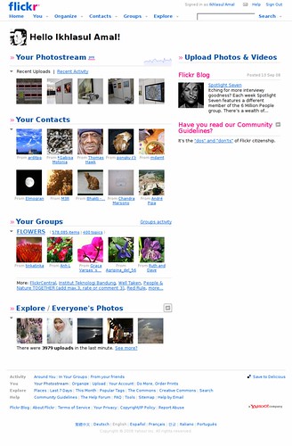 New Flickr Member Page