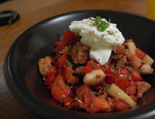 Dinner: Tomato and Bread salad