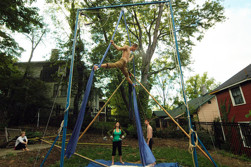 Aerialists in the back yard 2