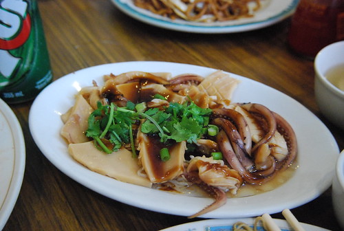Squid in oyster sauce