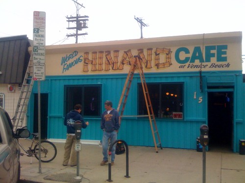 New Hinano Cafe sign in Venice