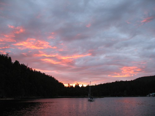 Sunset in Smuggler's Cove